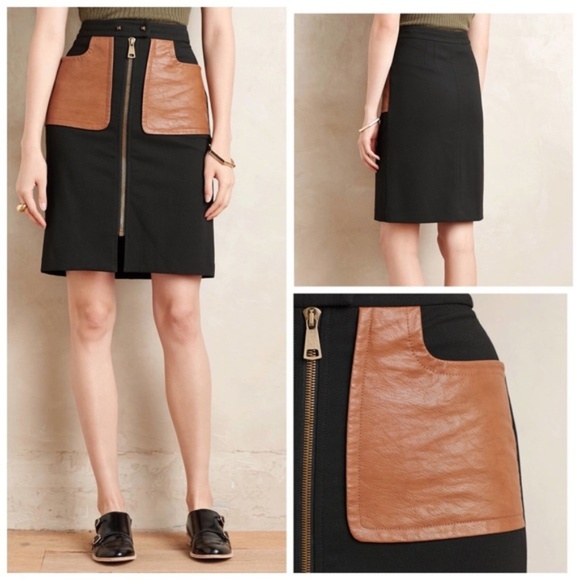 Tracy Reese Dresses & Skirts - Tracy Reese Stretch Cavalry Twill Zip Front Skirt